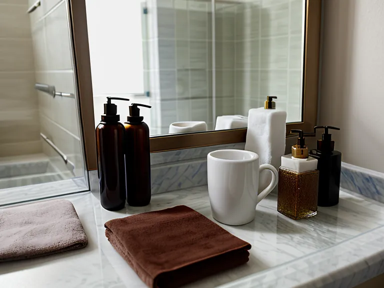 Laptop spreadsheet tracking nightly bathroom trips and sleep quality data for a men's wellness supplement log
