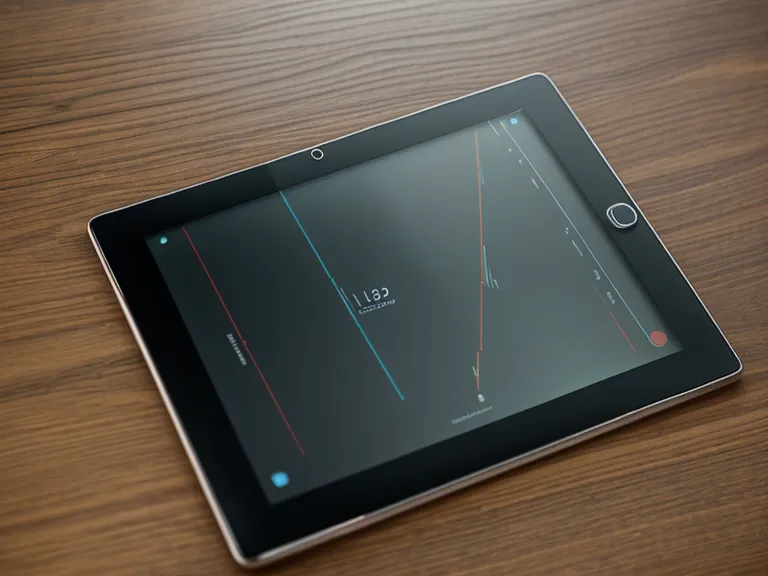 A tablet showing a data graph of decreasing nightly bathroom trips.