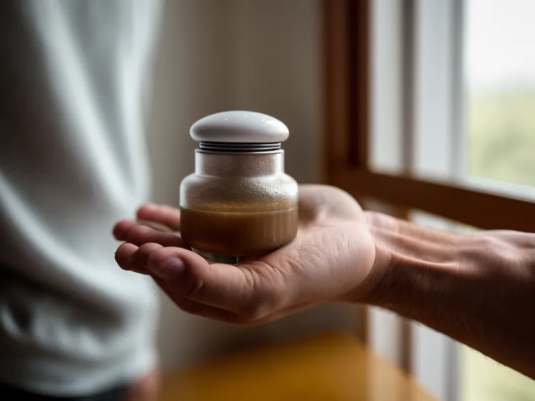 A man preparing to take his daily prostate health supplements.