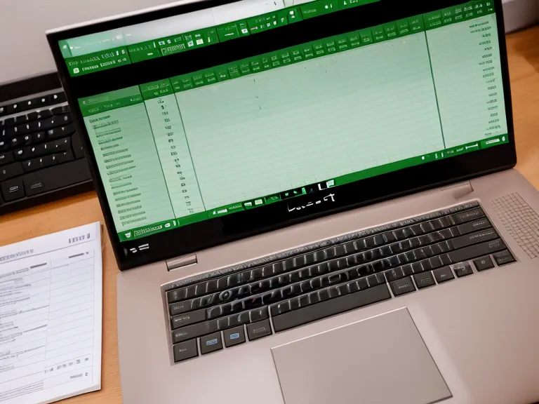 Spreadsheet on a laptop screen tracking prostate health data.