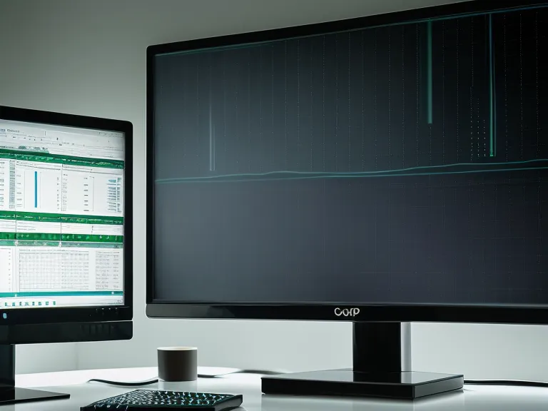 A close-up of a prostate health tracking spreadsheet on a computer monitor.